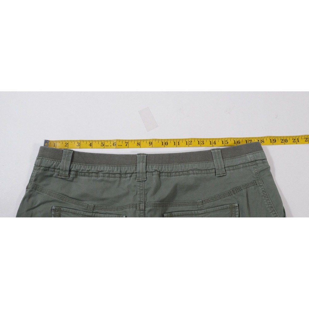 Style & Co Shorts Womens 14 Green Cargo Casual Cotton Blend Utility Pockets - Picture 5 of 7
